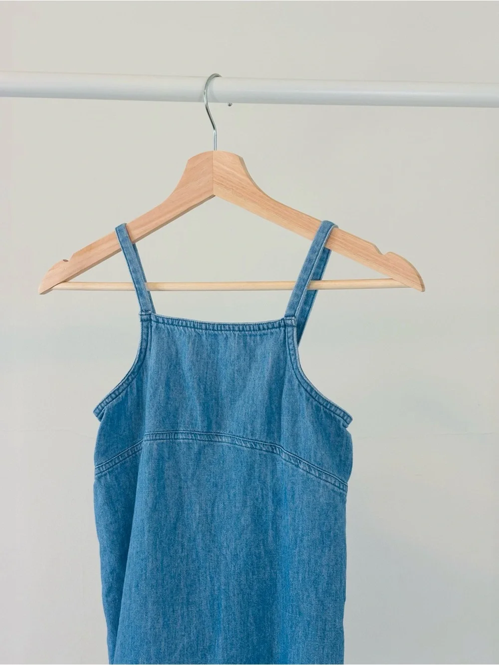 Old Navy Kids, Denim Blue Jumper Dress | 100% Cotton | Size M (8)